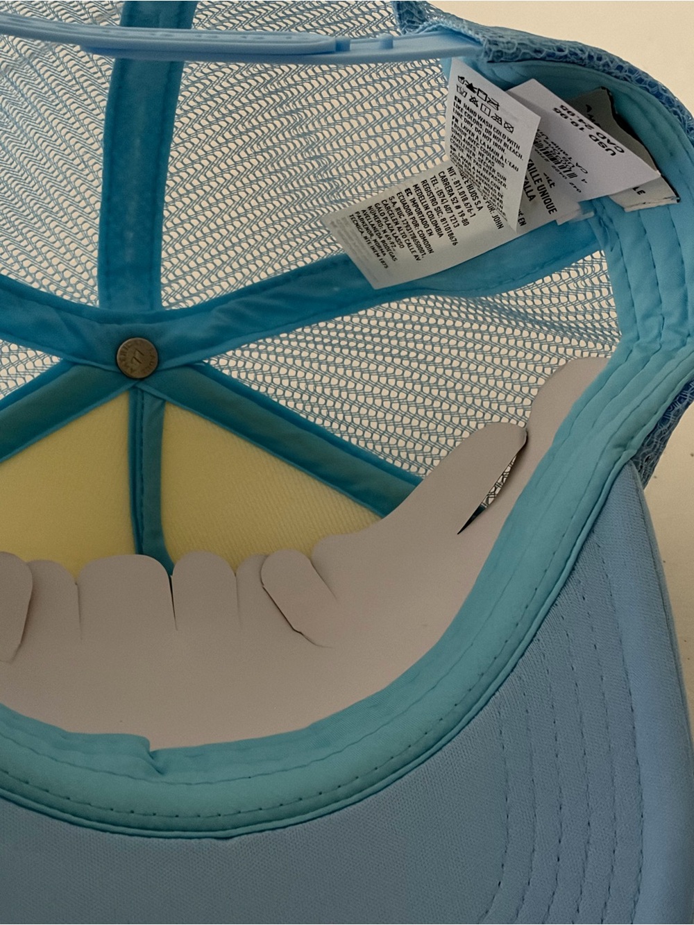 American Eagle Outfitters Blue & Cream Trucker Hat with Retro Graphic - Picture 4 of 4